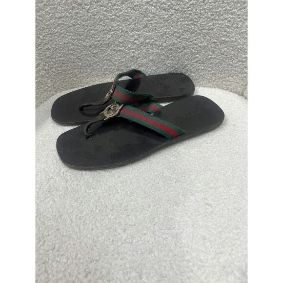Gucci Web Strap Logo Sandals - Size 5.5 - Picture 5 of 5